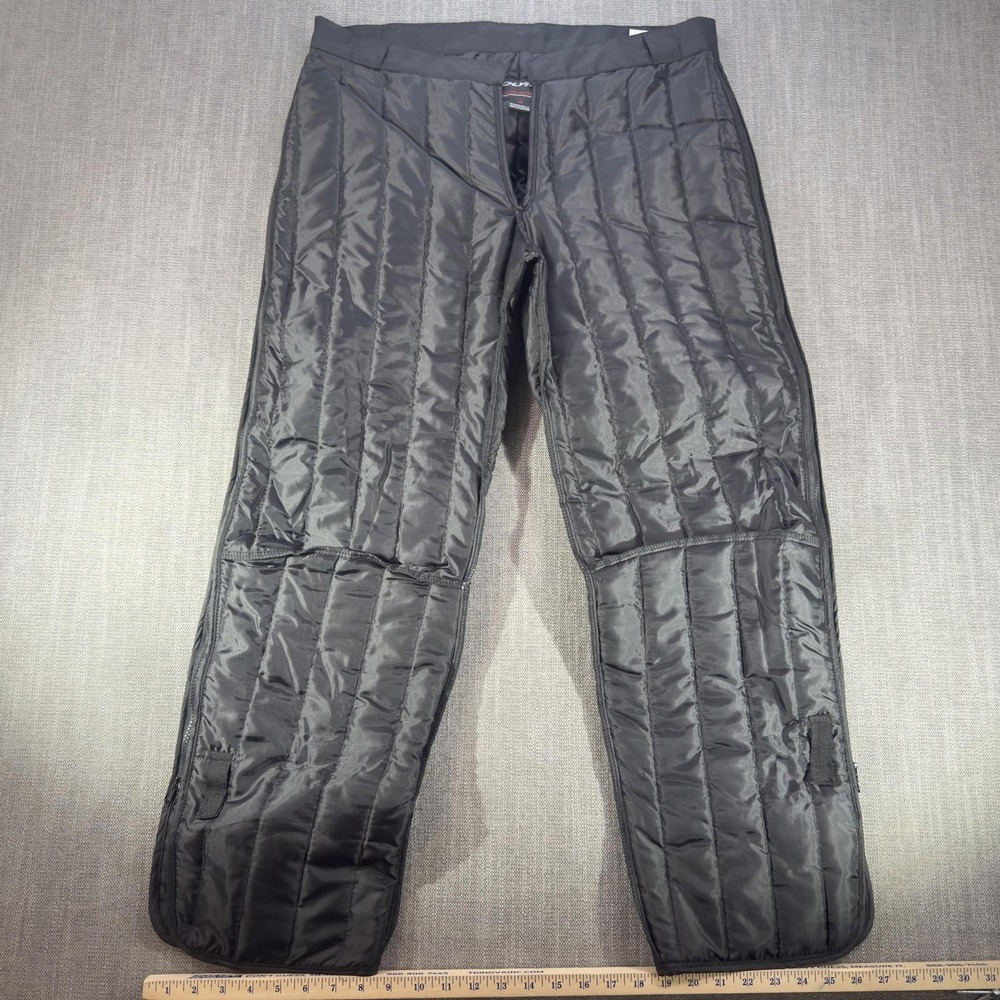 Olympia Pants Womens 14 Black Quilted Insulated Snow Motorcycle Riding Liner